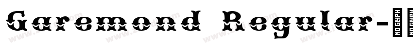 Garemond Regular字体转换